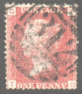 Great Britain Scott 33 Used Plate 148 - TG - Click Image to Close